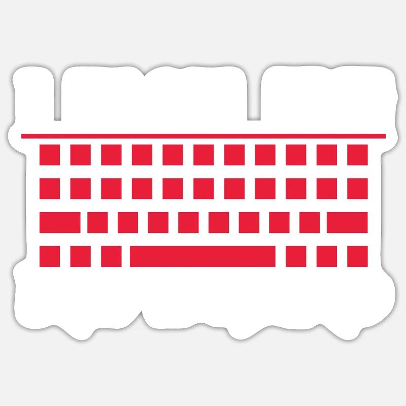 Keyboard Keyboarder Sprüche - Sticker Größe S (10 x 10 cm) - Mattweiß