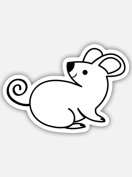  - Sticker size S (10 x 10 cm) - white matte