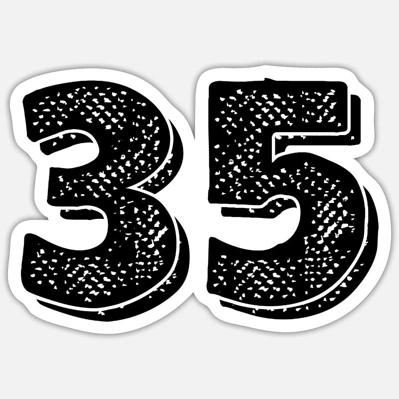 Issue 35- 35th anniversary Sticker size S (10 x 10 cm)