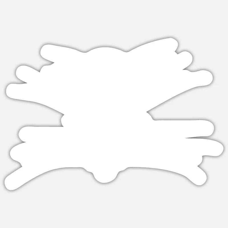 Cat Katze - Sticker size S (10 x 10 cm) - white matte