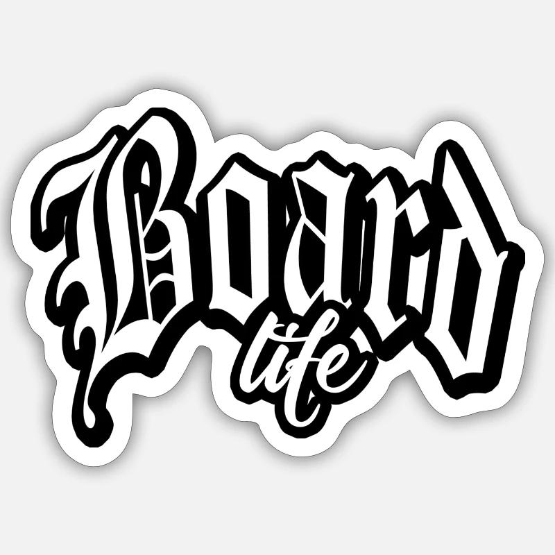 snowboard skateboard boot board life surfboard cap Sticker size S (10 x 10 cm)