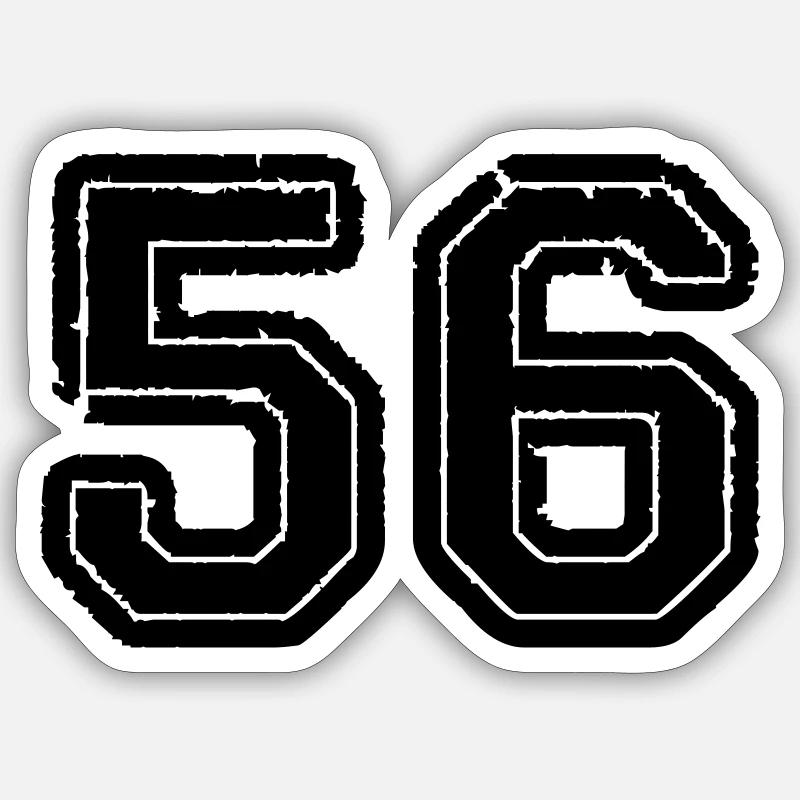 56 - Sticker taille S (10 x 10 cm) - blanc mat