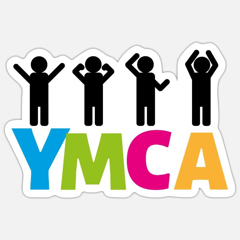YMCA Sticker size S (10 x 10 cm)