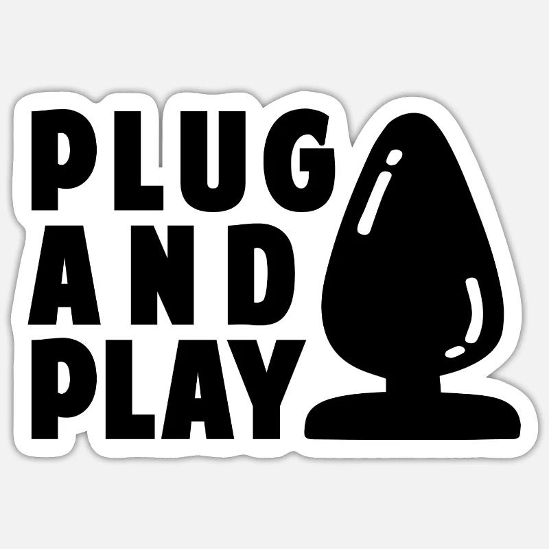 Plug & Play Sticker size S (10 x 10 cm)