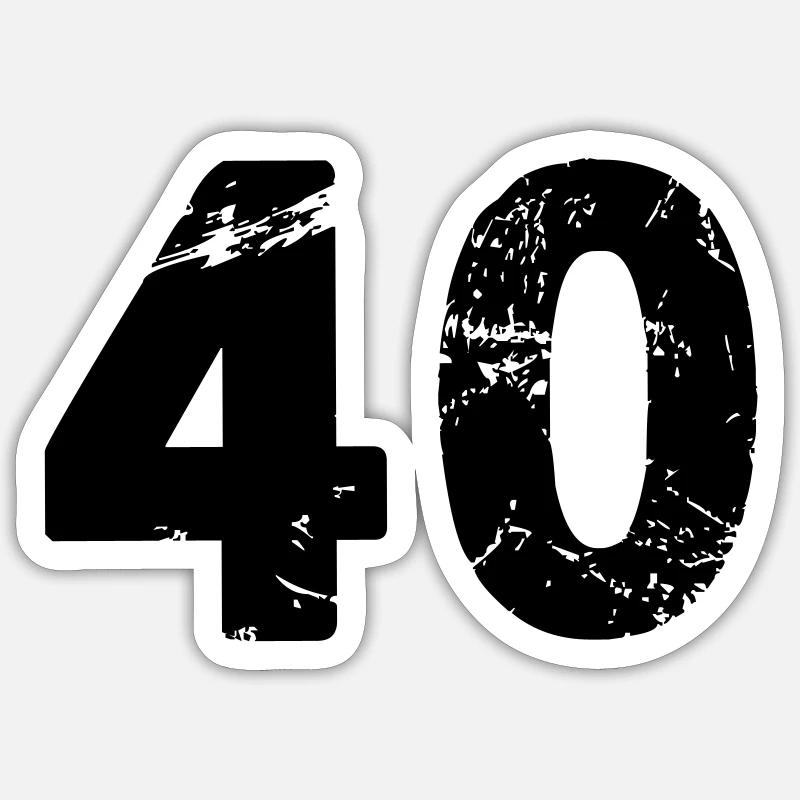 40 Sticker taille S (10 x 10 cm)