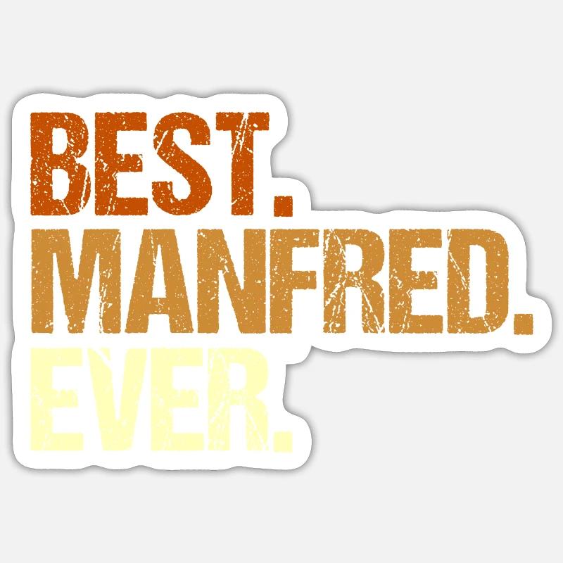 Manfred Sticker Größe S (10 x 10 cm)