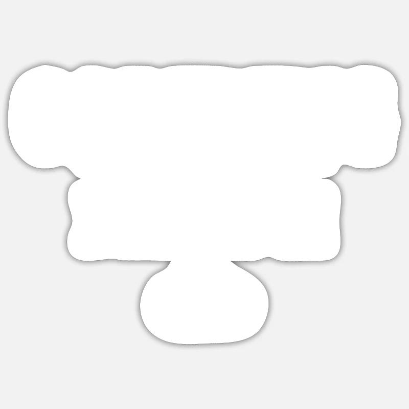 Mode Camping activé - Sticker taille S (10 x 10 cm) - blanc mat