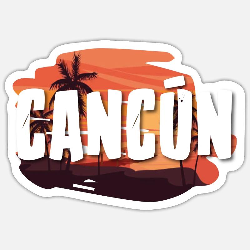 Cancun Sticker size S (10 x 10 cm)