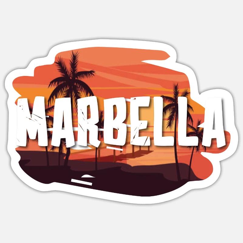 Marbella Sticker size S (10 x 10 cm)