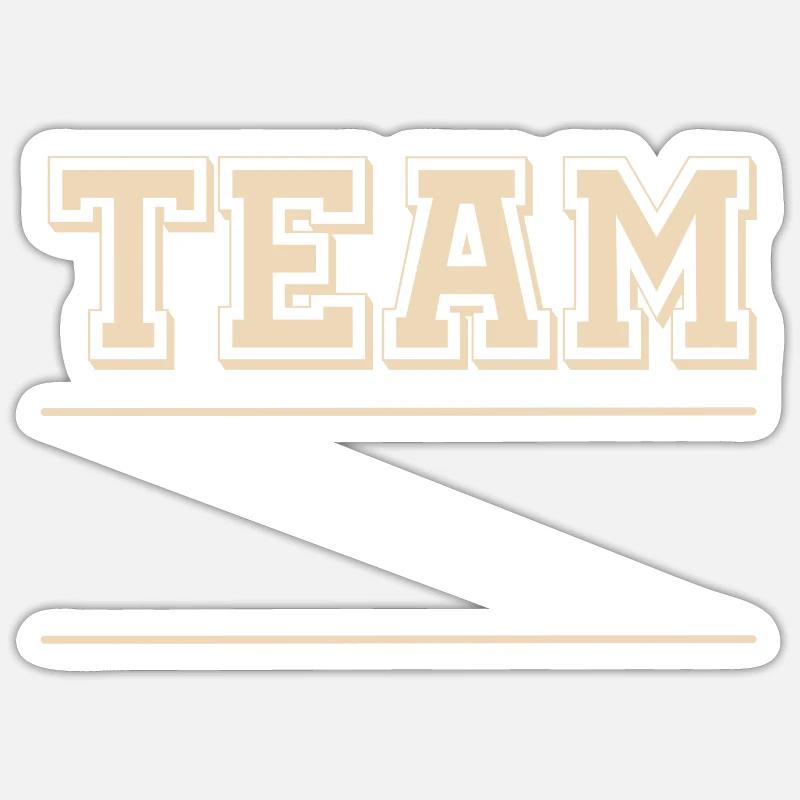 Équipe - Sticker taille S (10 x 10 cm) - blanc mat