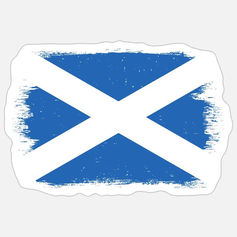 Drapeau écossais Drapeau écossais Alba GB Royaume-Uni Sticker taille S (10 x 10 cm)