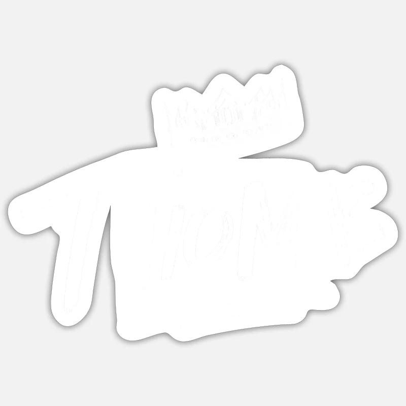 Thomas - Sticker size S (10 x 10 cm) - white matte
