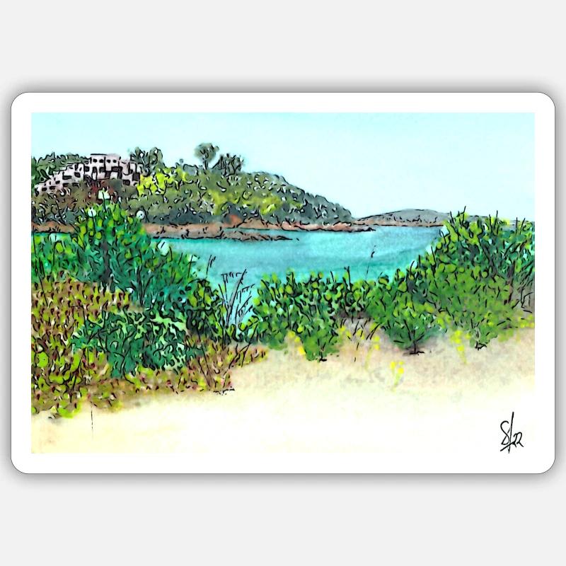 Sardaigne Sticker taille S (10 x 10 cm)