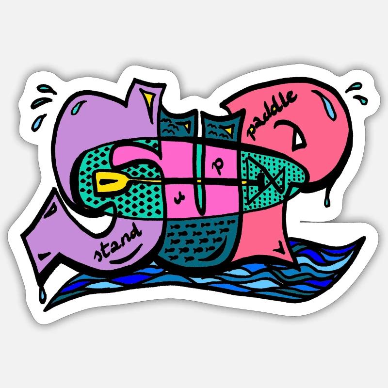 Sup - Sticker size S (10 x 10 cm) - white matte