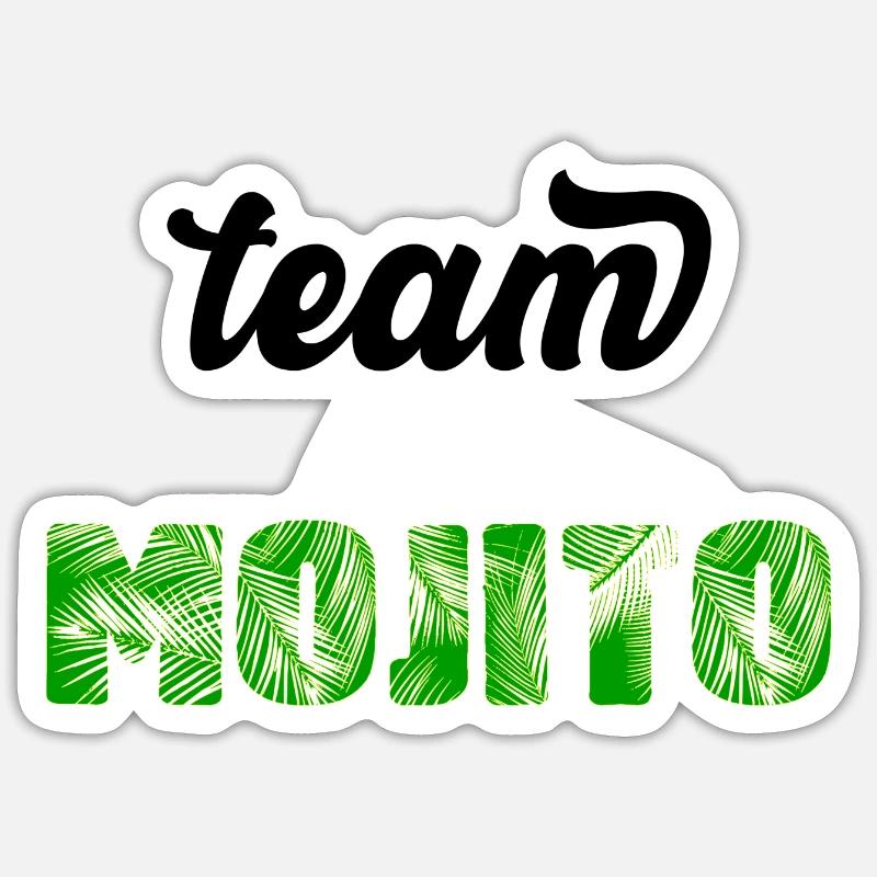 Team MOJITO - Sticker size S (10 x 10 cm) - white matte