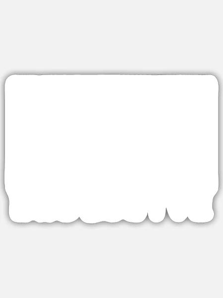 Exclusive White - Sticker size S (10 x 10 cm) - white matte