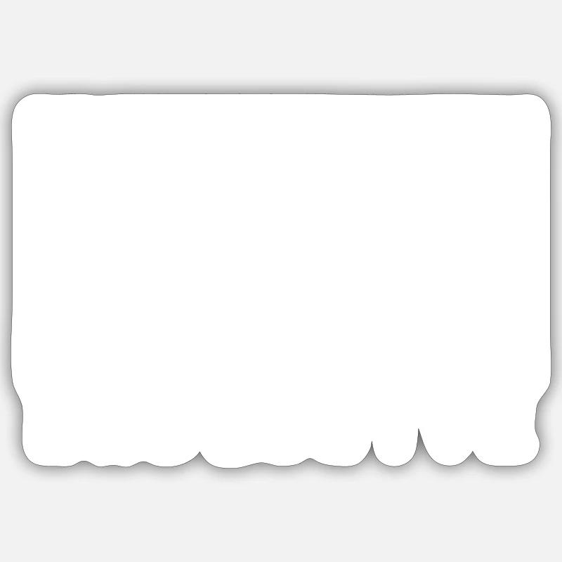 Blanc exclusif - Sticker taille S (10 x 10 cm) - blanc mat