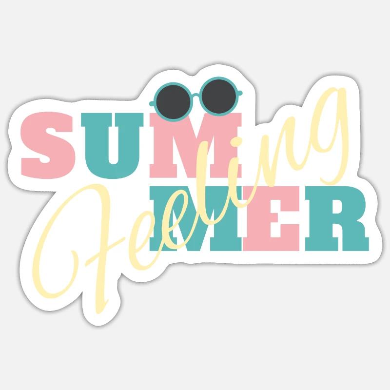 Summer Feeling Sticker size S (10 x 10 cm)