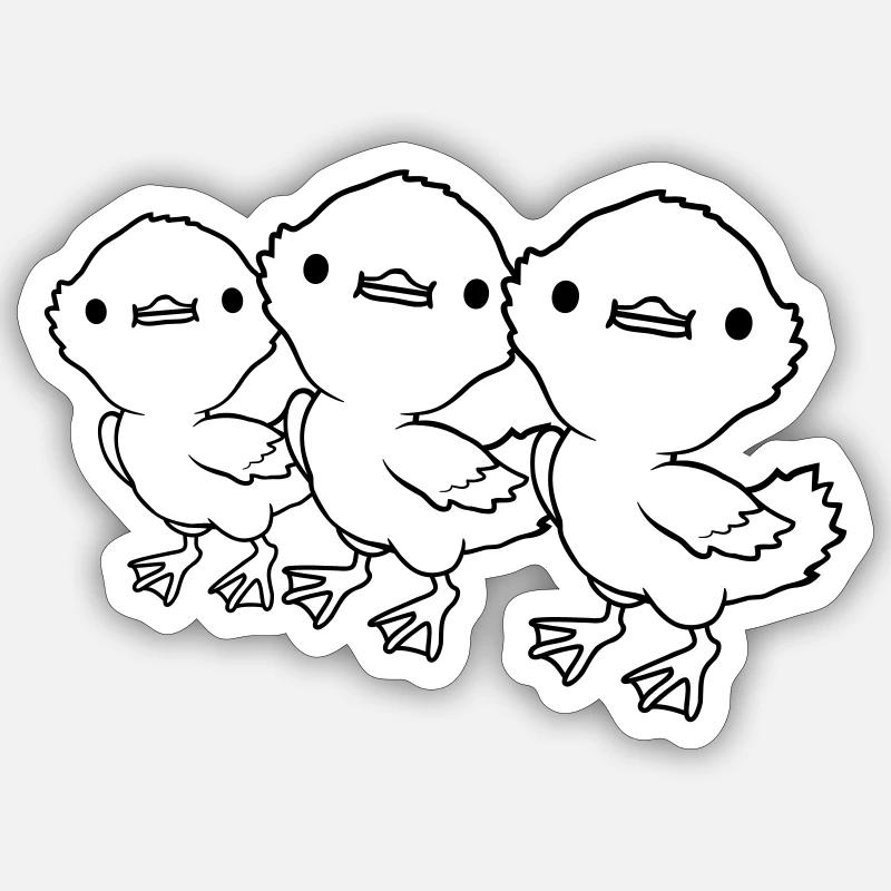 Équipe 3 Amis Du Canet - Sticker taille S (10 x 10 cm) - blanc mat