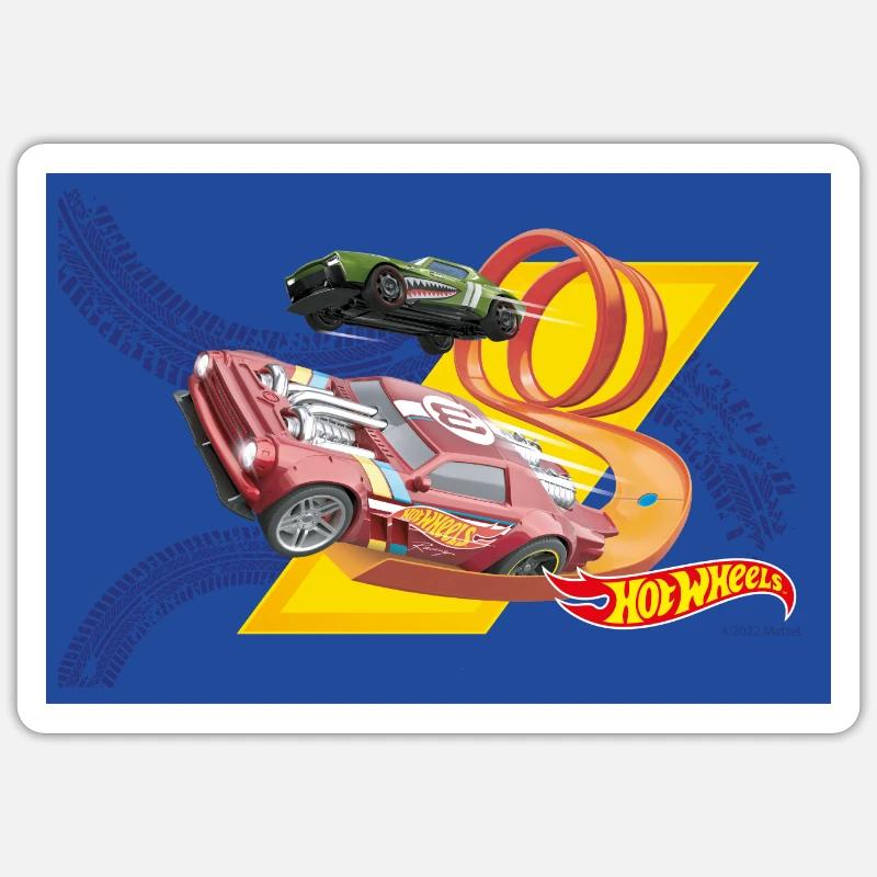 Hot Wheels Looping Racer - Sticker Größe S (10 x 10 cm) - Mattweiß