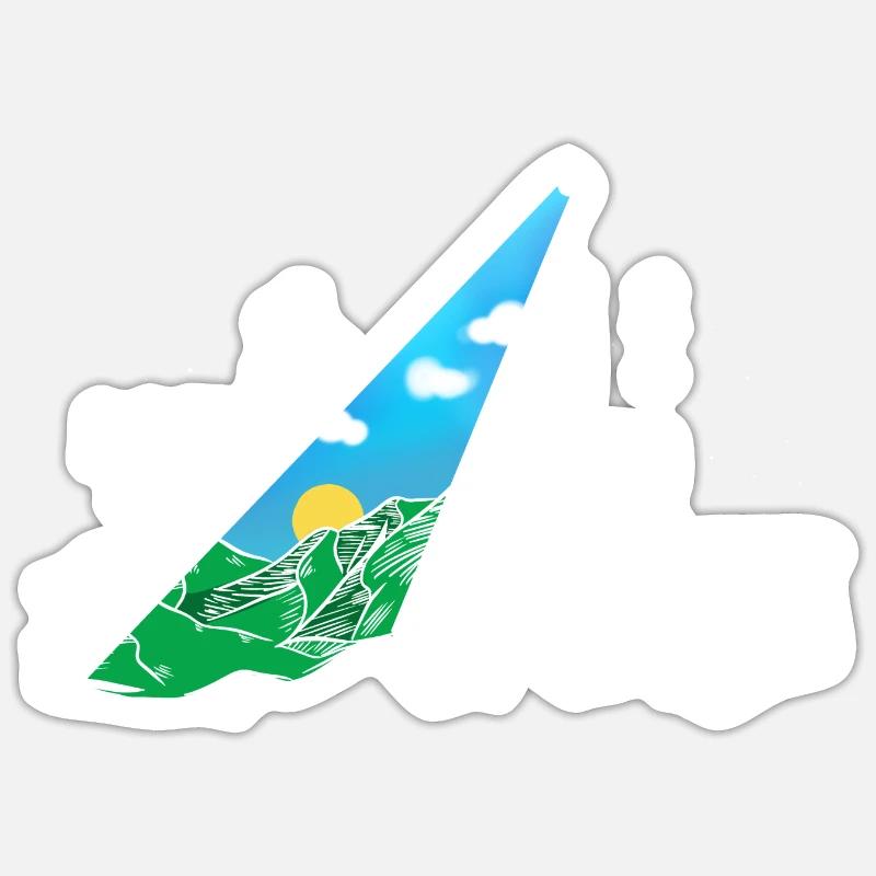 Cloudy Sky - Sticker size S (10 x 10 cm) - white matte