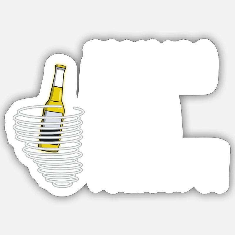 Tornado Digga Tornado - Sticker Größe S (10 x 10 cm) - Mattweiß