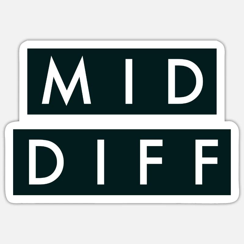 MID DIFF Sticker Größe S (10 x 10 cm)