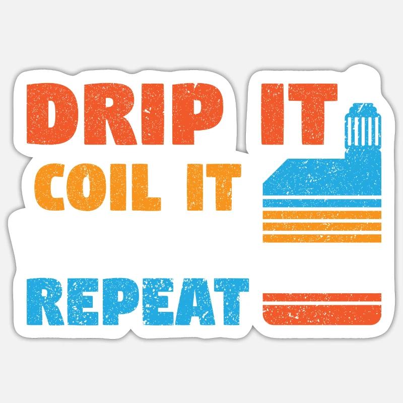 E-Zigaretten E-Shisha Rauchen Dampfen Liquid Sticker Größe S (10 x 10 cm)