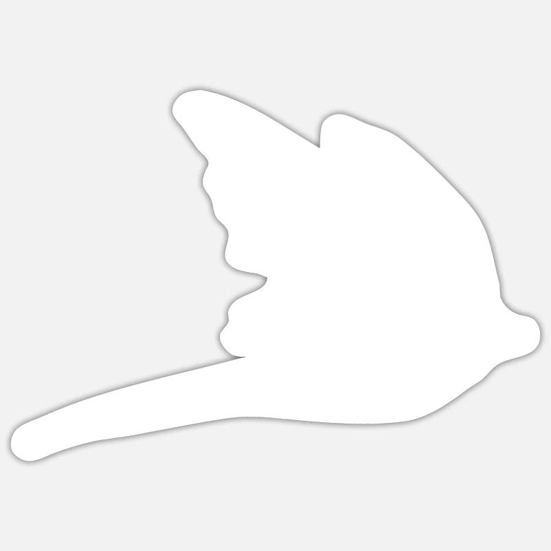 Elegante Schwalbe im Flug - Sticker Größe S (10 x 10 cm) - Mattweiß