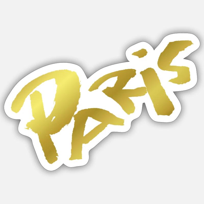 Paris - Sticker Größe S (10 x 10 cm) - Mattweiß