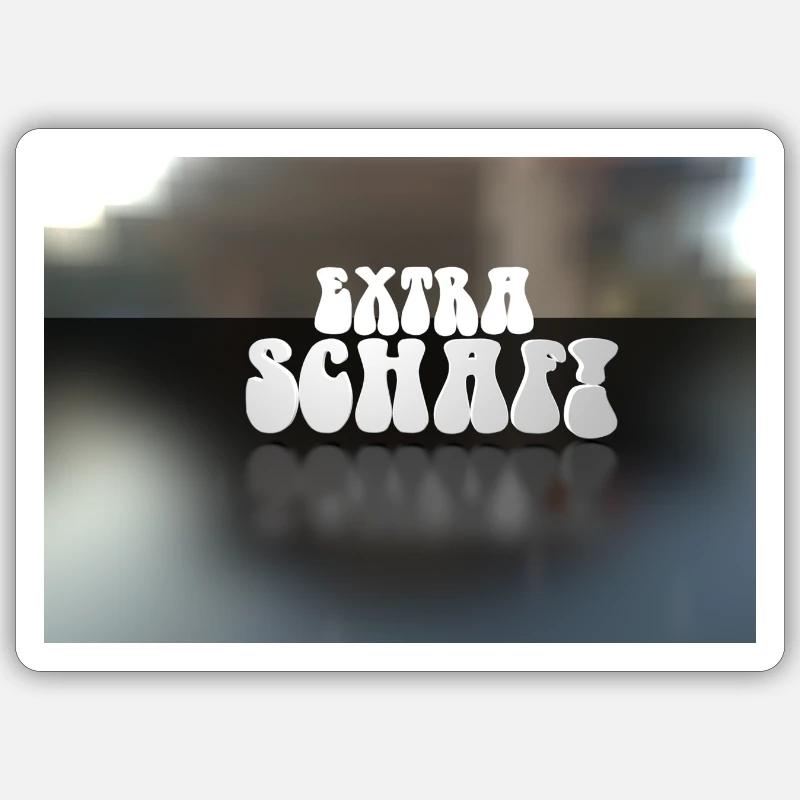 Extra Schaf Sticker Größe S (10 x 10 cm)