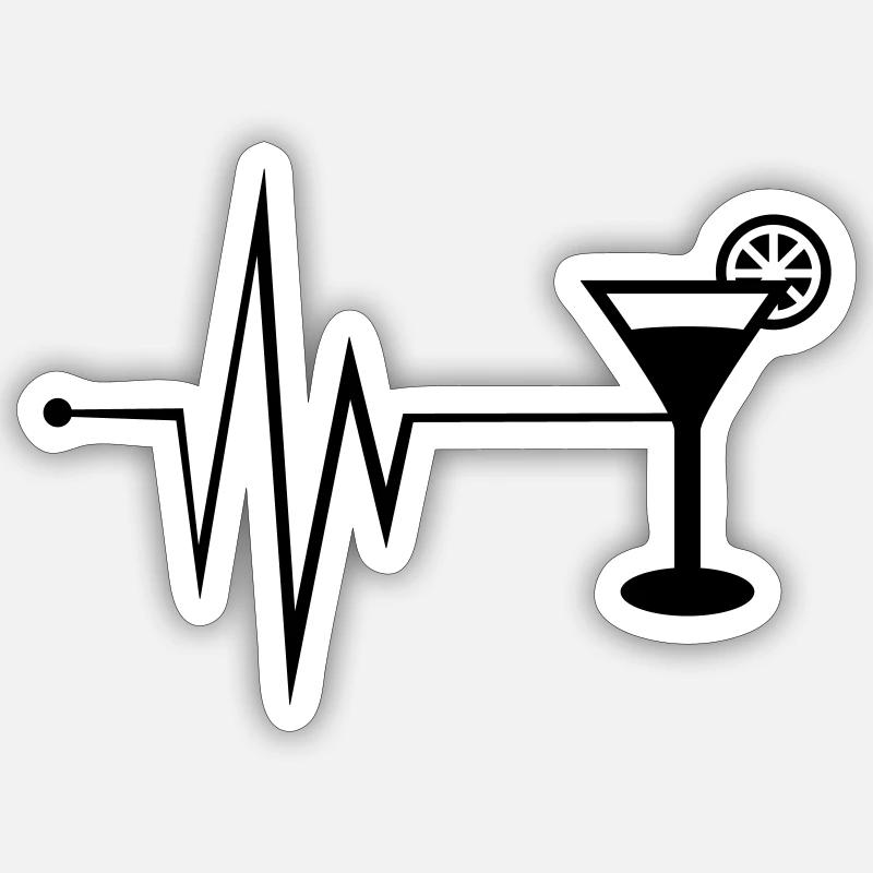 Pouls de Tequilla - Sticker taille S (10 x 10 cm) - blanc mat