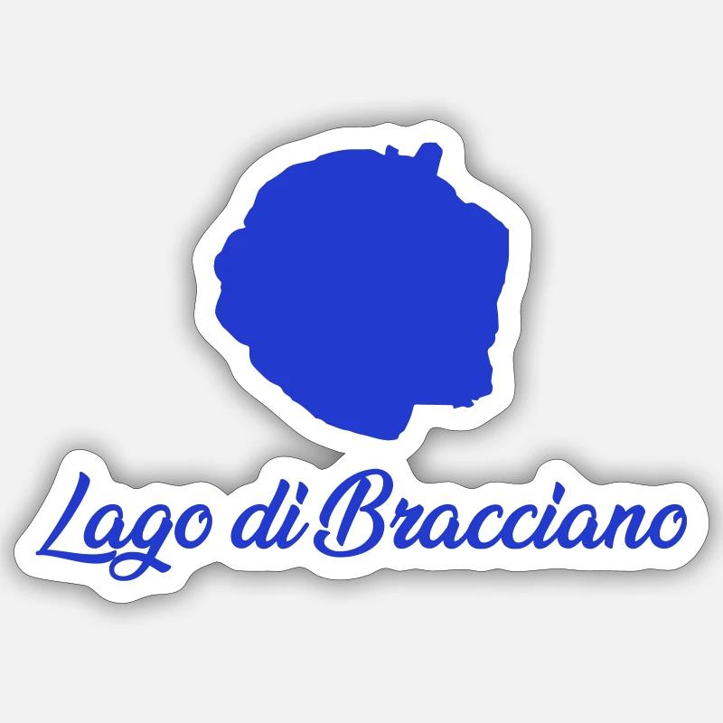 Lagodibacciano - Sticker taille S (10 x 10 cm) - blanc mat