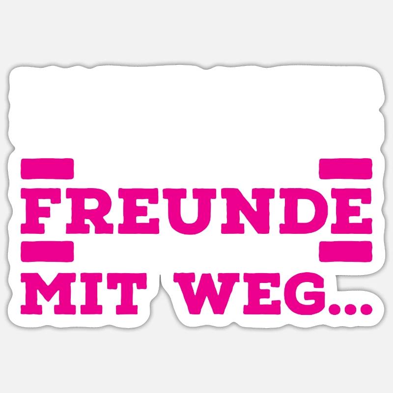 Das Beste An Einer Scheidung: Die Falschen Freunde Sticker Größe S (10 x 10 cm)