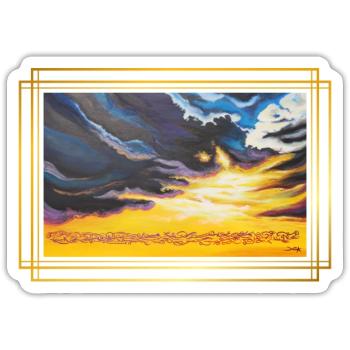 CreationLight of Contrasts - Sonja Ariel - Sticker size S (10 x 10 cm) - white matte - Front