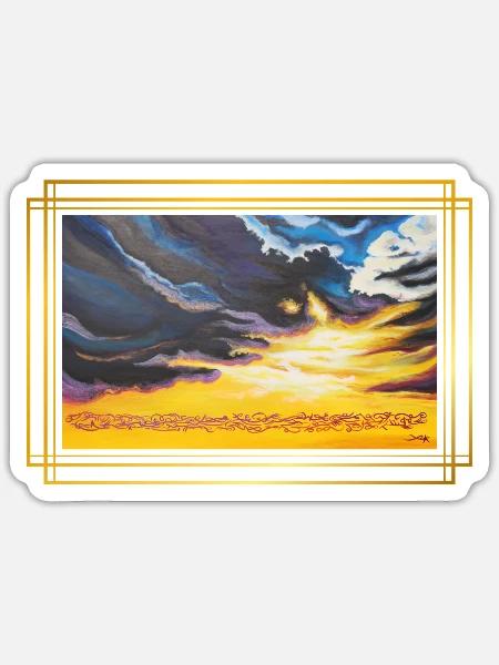 - Sticker size S (10 x 10 cm) - white matte