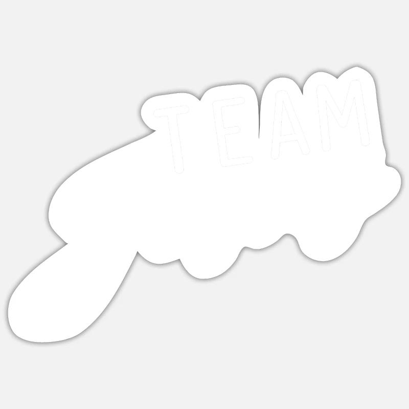 Équipe Jesus God Gift - Sticker taille S (10 x 10 cm) - blanc mat