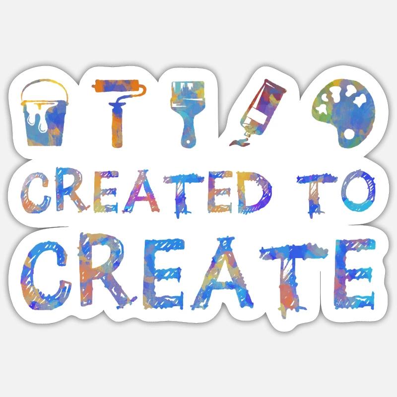 Maler Handwerker Beruf Spruch Geschenk - Sticker Größe S (10 x 10 cm) - Mattweiß