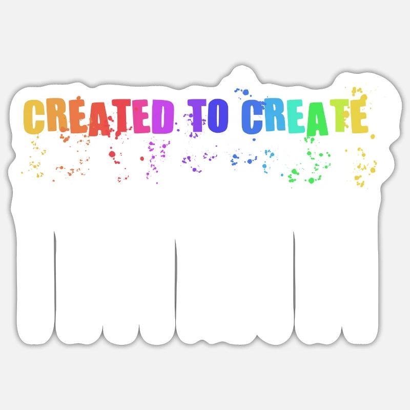 Maler Handwerker Beruf Spruch Geschenk - Sticker Größe S (10 x 10 cm) - Mattweiß