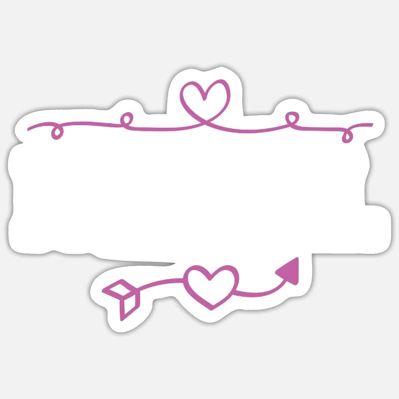 Cécile - Sticker taille S (10 x 10 cm) - blanc mat