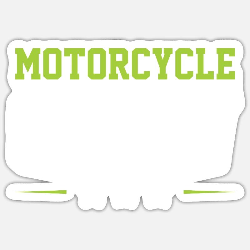 Motorcycle Crew - Sticker size S (10 x 10 cm) - white matte