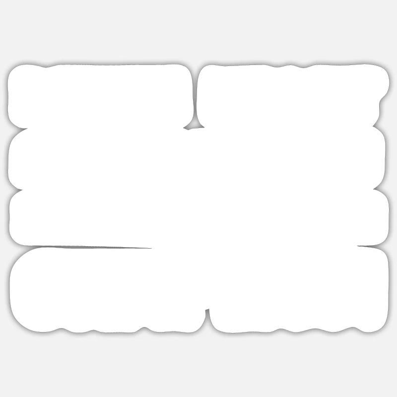 bitte nicht ansprechen camping - Sticker Größe S (10 x 10 cm) - Mattweiß