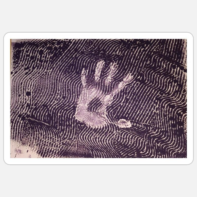 Arrêter - Sticker taille S (10 x 10 cm) - blanc mat