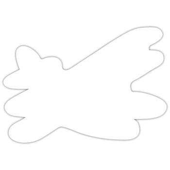 Vintage Einmotoriges Wasserflugzeug Retro Style - Sticker Größe S (10 x 10 cm) - Mattweiß - Vorne
