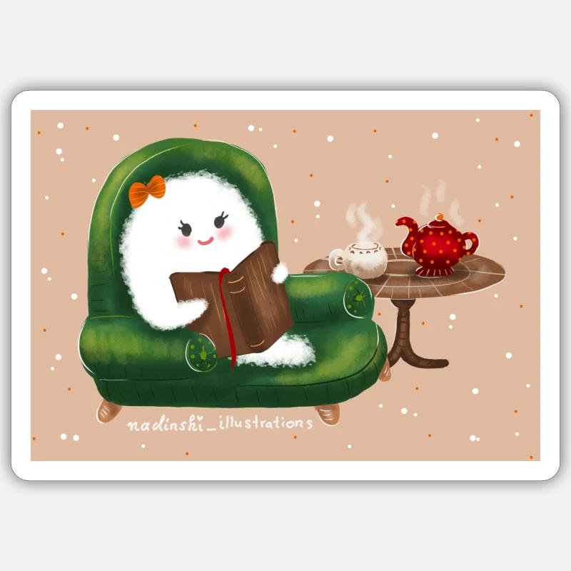 Geist chillen Sticker Größe S (10 x 10 cm)