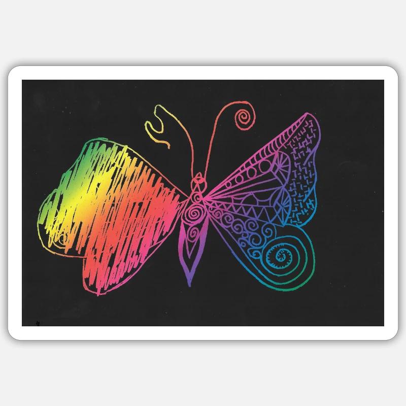 INCONSCIENT - Sticker taille S (10 x 10 cm) - blanc mat