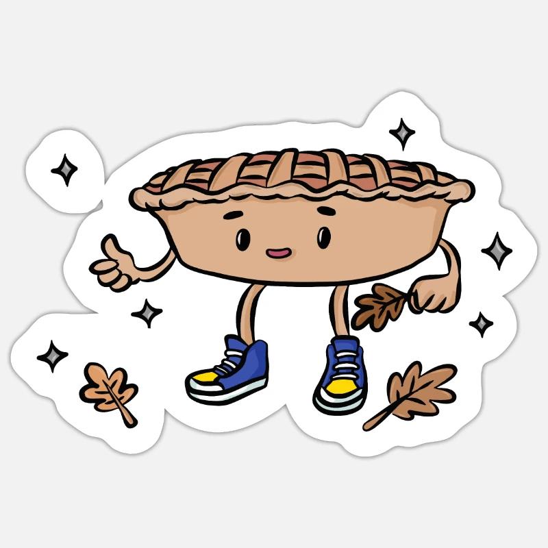 Apple pie - Sticker size S (10 x 10 cm) - white matte