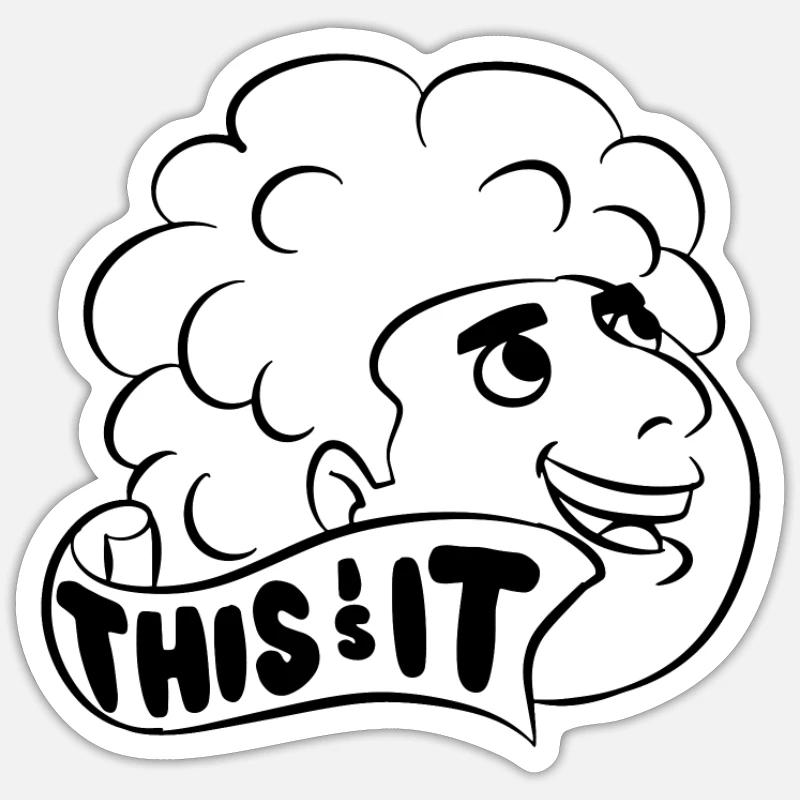This Is It - Sticker size S (10 x 10 cm) - white matte