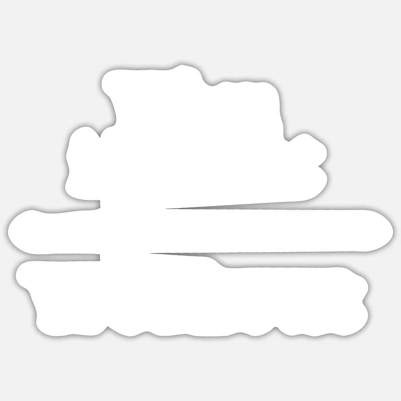 When In Doubt - Workout White Sticker size S (10 x 10 cm)