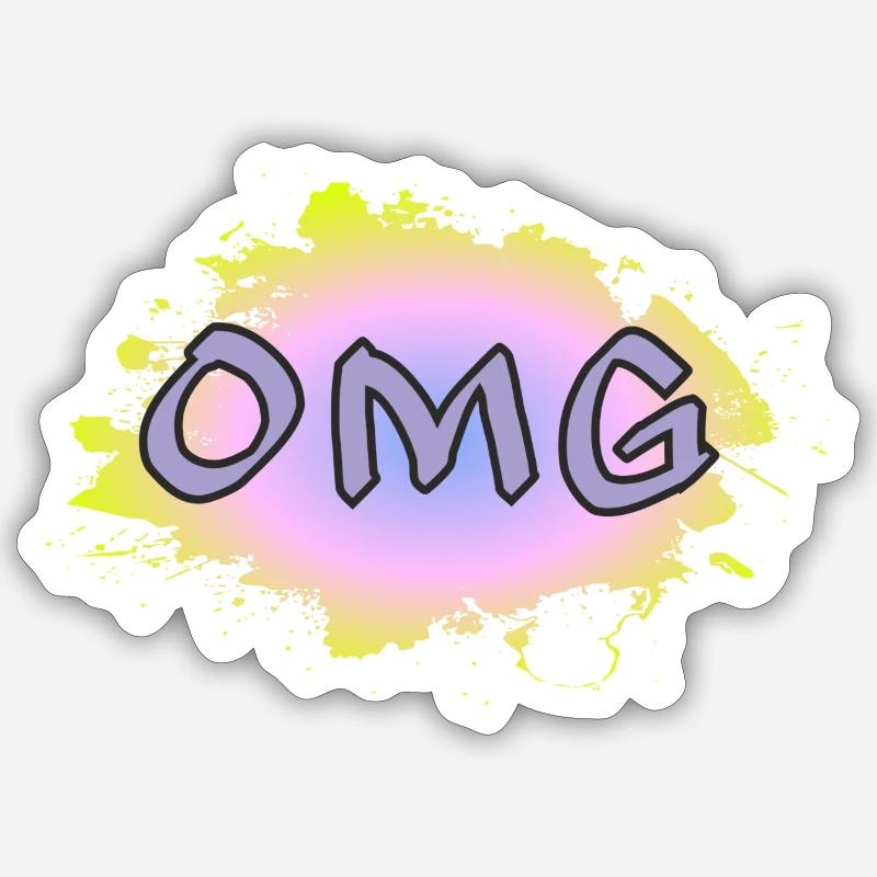 OMG Sticker Größe S (10 x 10 cm)